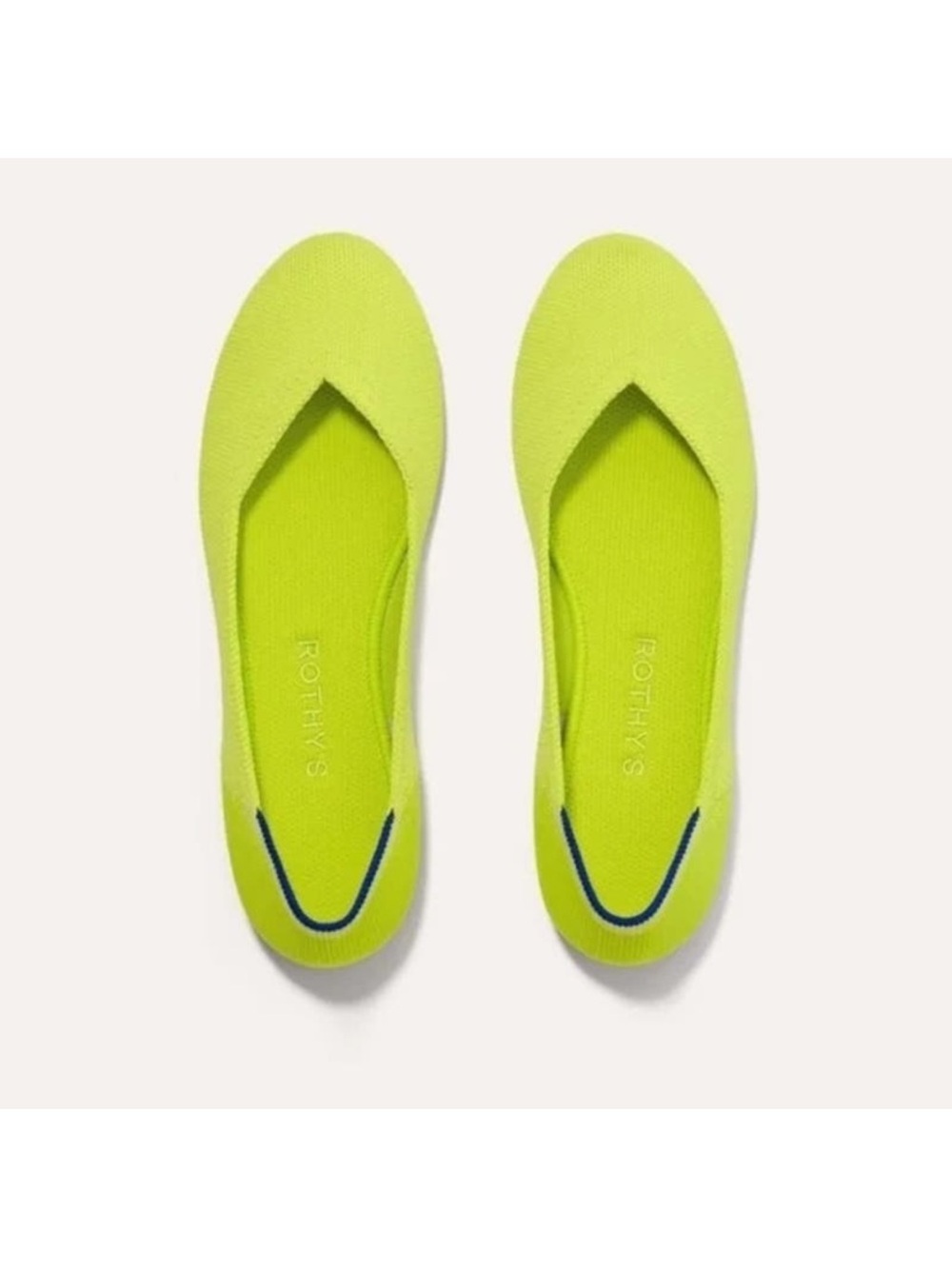 Like New Lemon Lime Rothy’s Flats